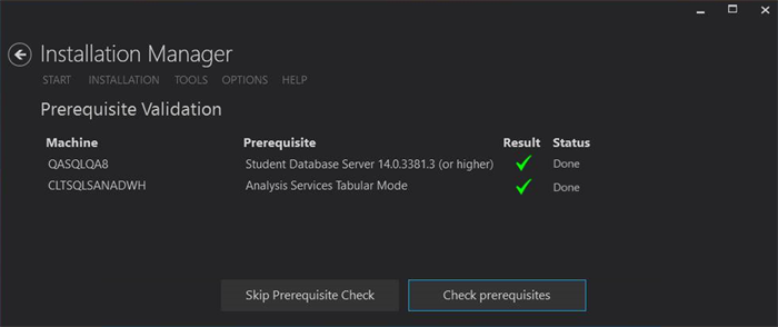 Review configuration