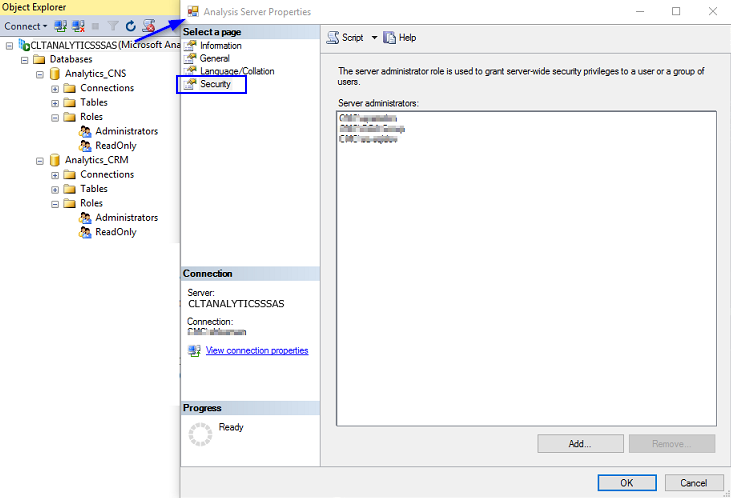 Analytics Server Properties