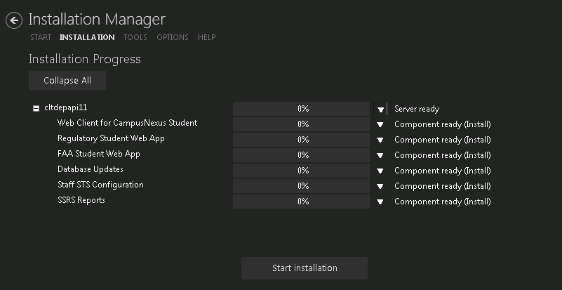 Installation Progress