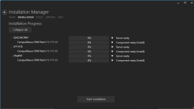 Patch Installation Progress Screen