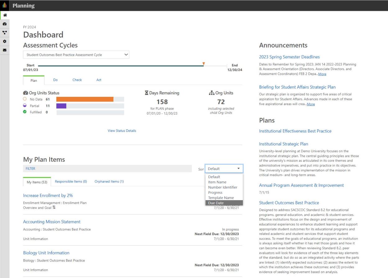 Dashboard Due Dates w Search.JPG
