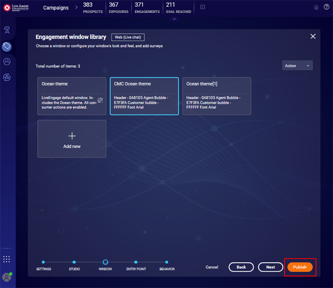 Save Survey setitngs