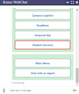 Web Chat FAQ cards