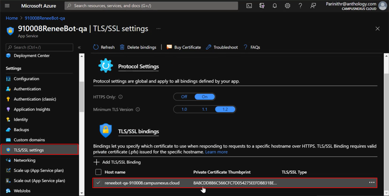 TSL/SSL Bindings