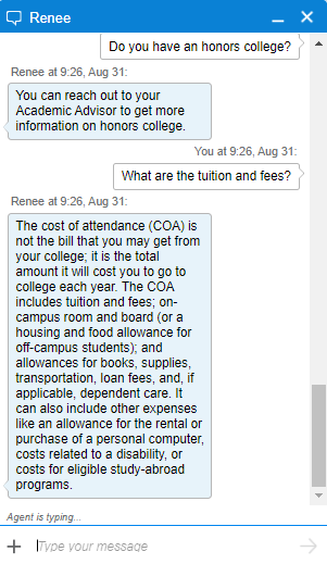 FAQ utterance