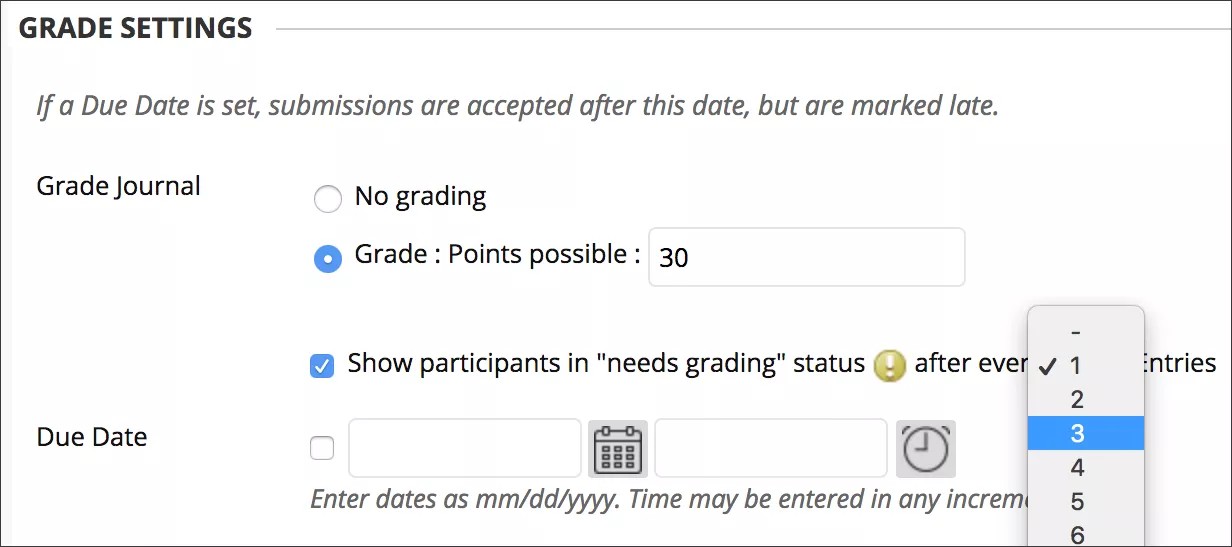 You can select the due date to be after x number of days