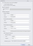 Database connection configuration