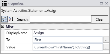 Assign Current Row