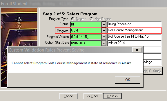 Custom Validation - Case 2