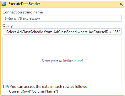 ExecuteDataReader Example