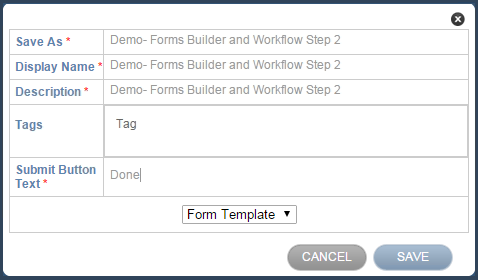 form template