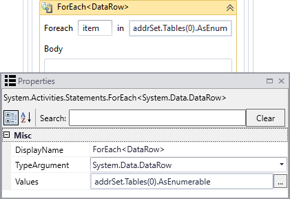 ForEach address in collection