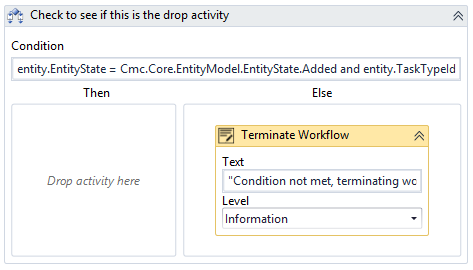 Terminate workflow