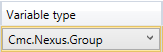 variable type cmc.nexus.group