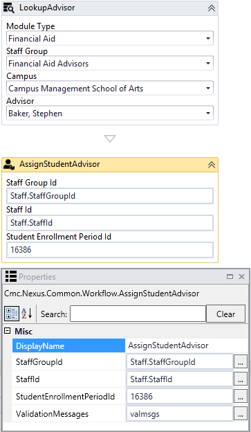 AssignStudentAdvisor activity