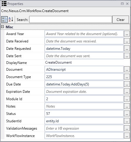 Create Document activity