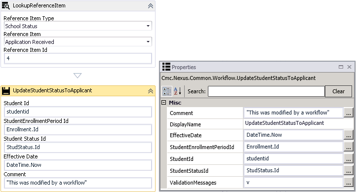 update student status to applicant